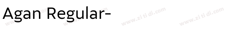 Agan Regular字体转换